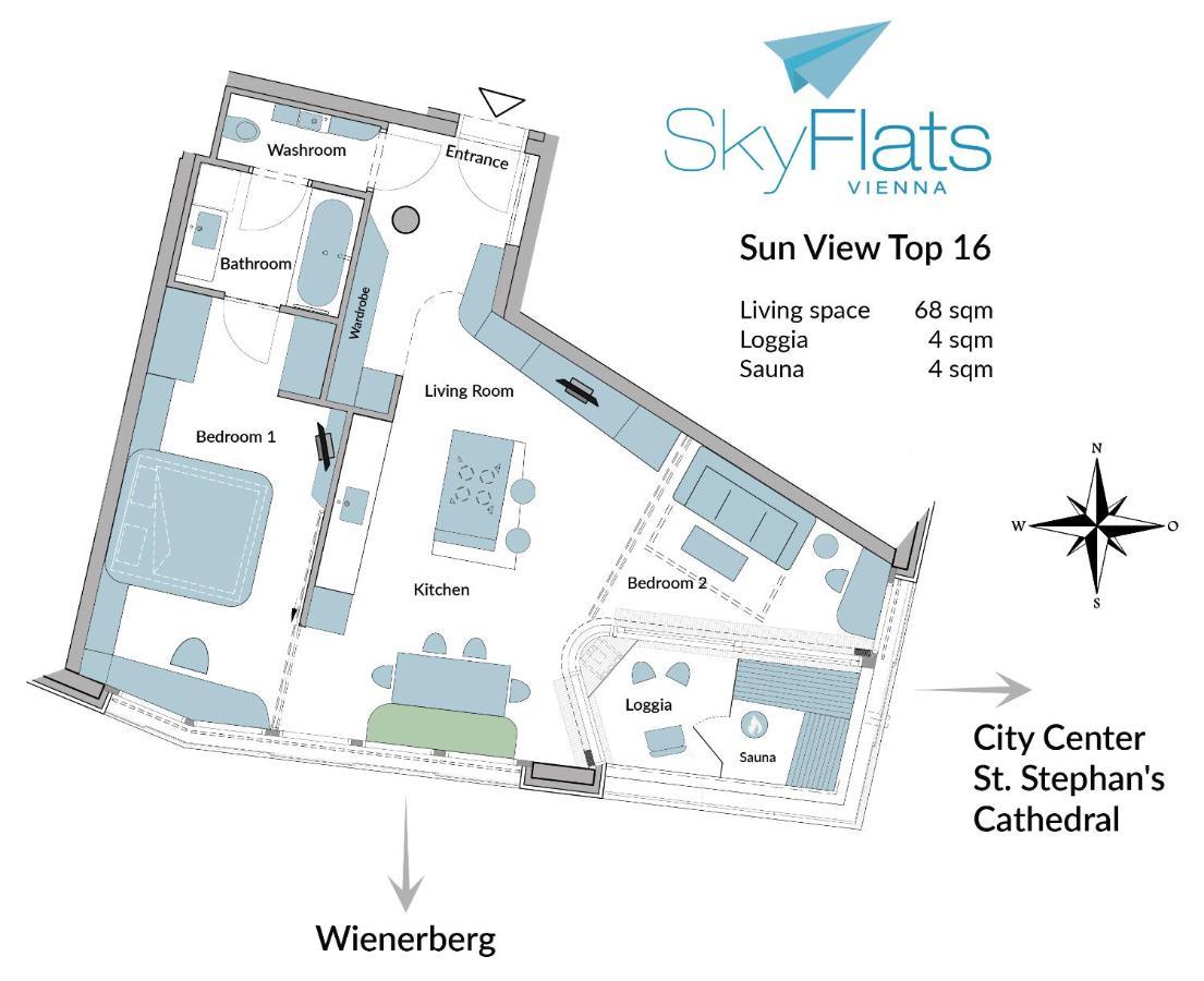 Skyflats Vienna - Rooftop Apartments Exterior foto
